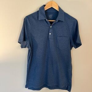 J. Crew Slim Fit Navy Blue Polo - Size Medium